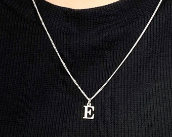 Collier initiale, Collier initiale en argent sterling, Collier initiale en argent, Cadeau personnalisé, Collier lettre