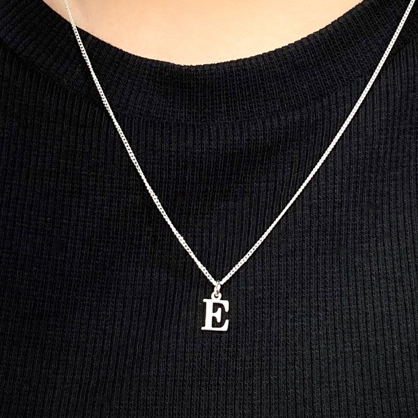 Initial Necklace, Sterling Silver Initial Necklace, Silver Initial Necklace, Personalised Gift, Letter Necklace