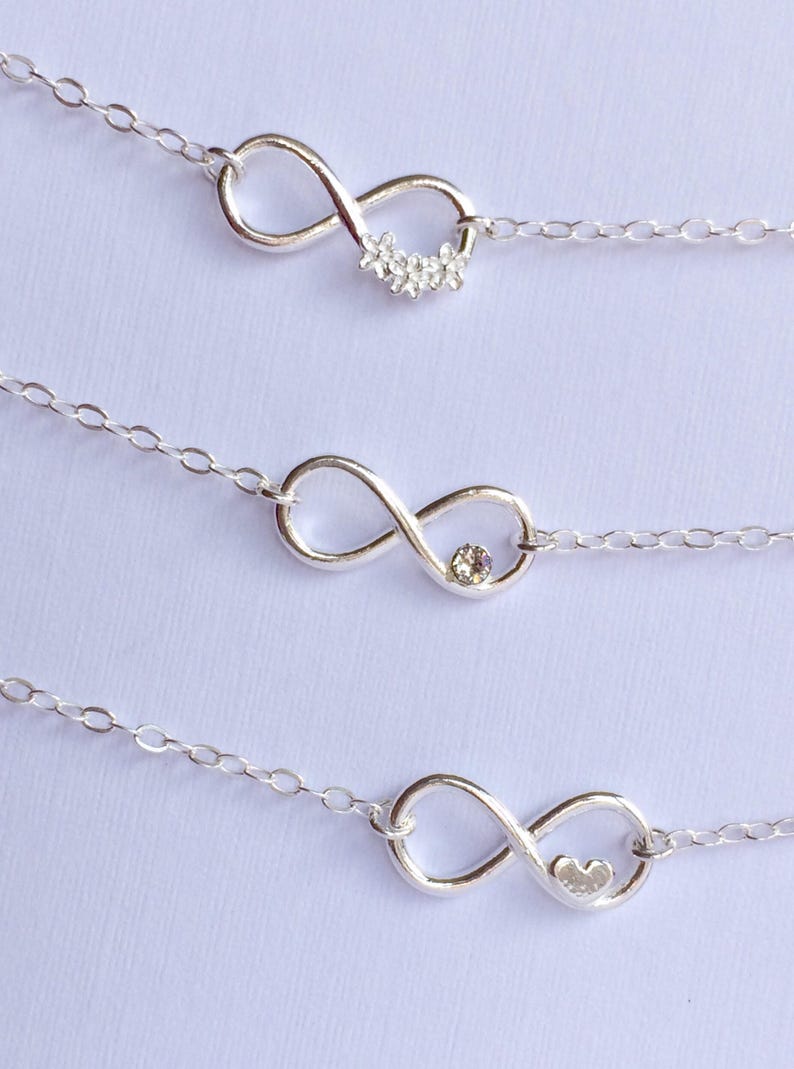 Sterling Silver Infinity Bracelet Infinity Heart Bracelet Etsy UK
