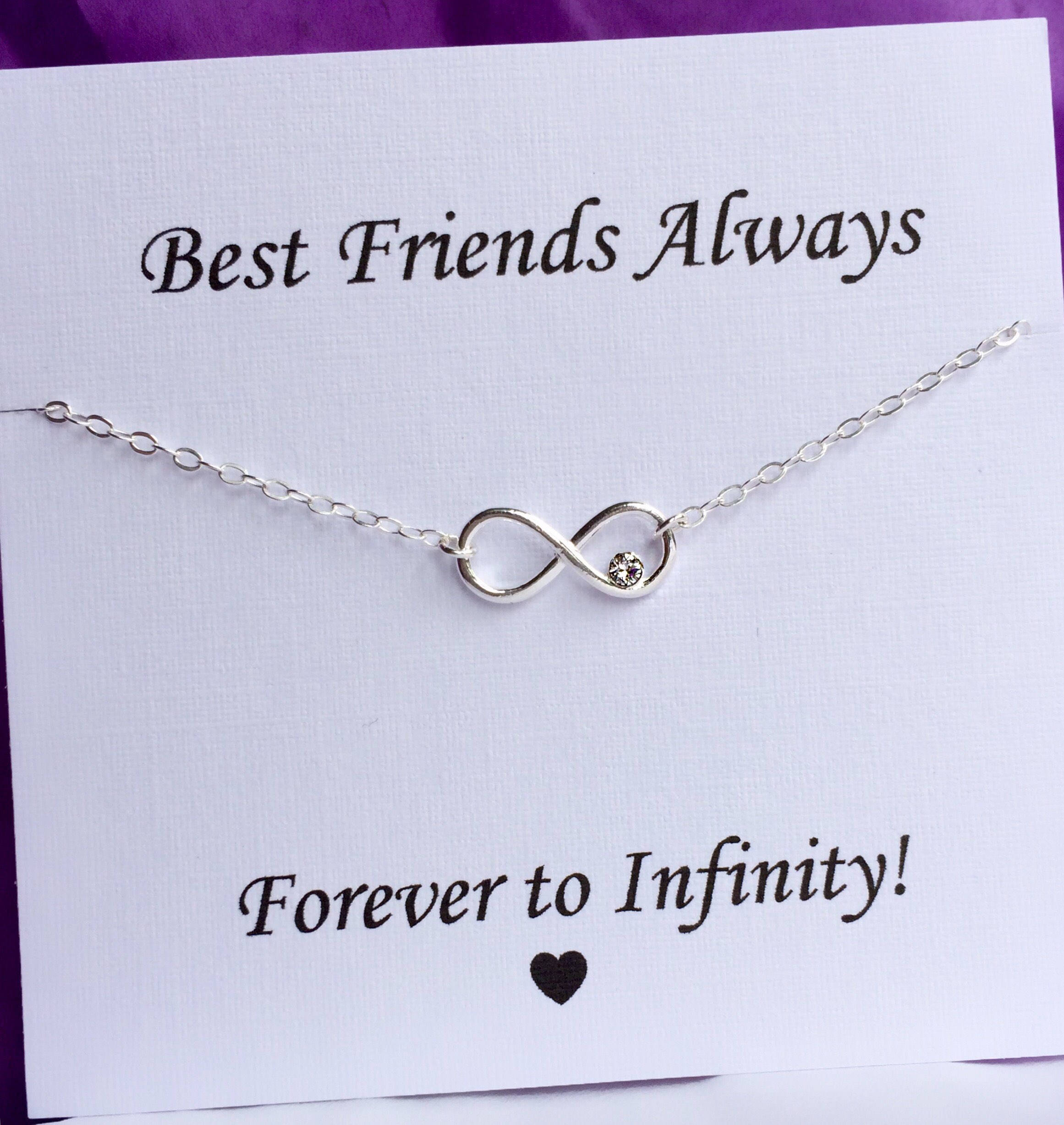Gift For Unbiological Sister Best friend Bracelet With Charm Infinity -  Vista Stars - Personalized gifts for the loved ones