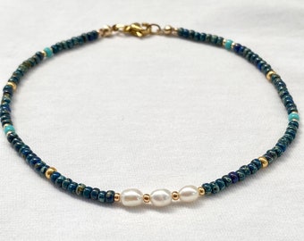 Beaded Anklets, Colourful beaded anklets, summer jewellery, beaded anklet bracelets, pearl anklets, gift for her