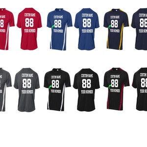 Camiseta de voleibol y fútbol personalizada: camiseta deportiva personalizada, nombre y número del equipo, uniforme deportivo para el día del partido, regalo único para el jugador.