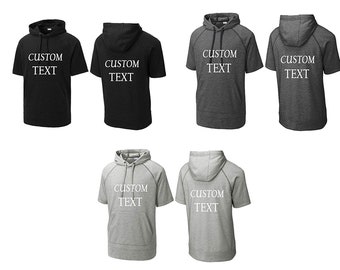 Custom Hooded Pullover, Personalize with Your Own Custom Text, Custom Fonts, Design Your Own