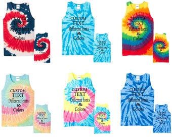 Custom Tie Dye Tank Top: Personalized Festival Shirt