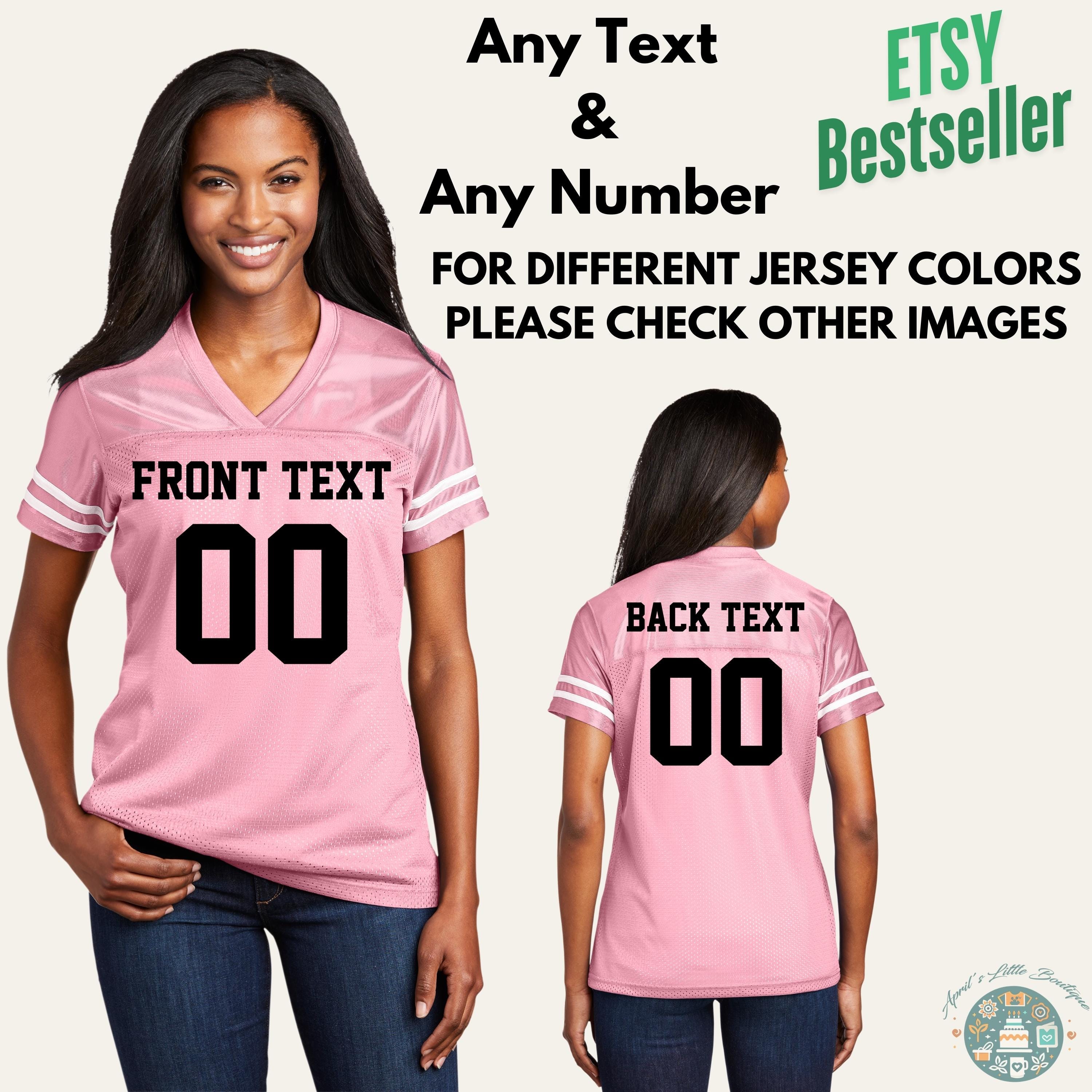 Fußballtrikot Kundenspezifische Damen Personalisiert mit Name & Nummer - Frauen-Team-Shirt, anpassbare Sportbekleidung