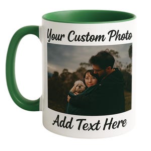 Mug personnalisé Mug personnalisé avec photo et texte Ajoutez votre logo Mug photo avec image et texte personnalisés Mug en céramique de 11 oz Cadeau personnalisé image 7