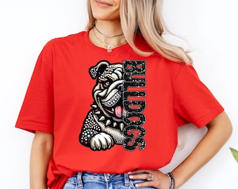 Bulldogs Mascot Shirt: School Spirit Bulldog Tee - NO SPARKLE