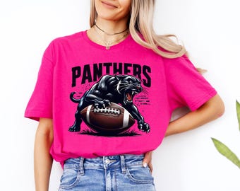 Fierce Panther Mascot T-shirt: School Spirit Game Day-shirt
