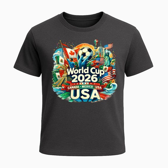 World Cup Shirts - 2026 World Cup Soccer Shirts - USA World Cup Shirt - Hoodie - Youth and Adult Shirts USA Canada Mexico 2026 World Cup