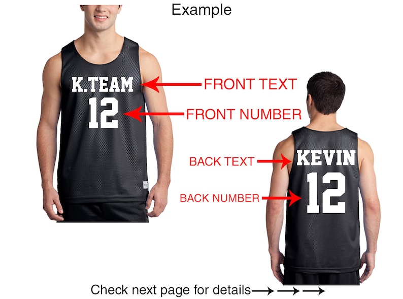 Personalized Basketball Jersey Team Shirts Name Number Customized Basketball Tee Custom Jersey Classic Mesh Reversible Jersey Tank Adult image 9