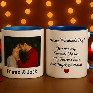 Mug personnalisé Mug personnalisé avec photo et texte Ajoutez votre logo Mug photo avec image et texte personnalisés Mug en céramique de 11 oz Cadeau personnalisé image 5