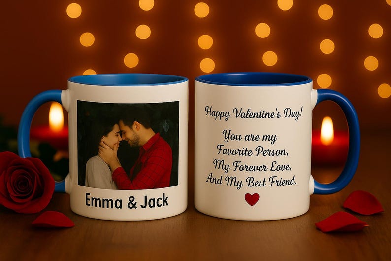 Mug personnalisé Mug personnalisé avec photo et texte Ajoutez votre logo Mug photo avec image et texte personnalisés Mug en céramique de 11 oz Cadeau personnalisé image 5