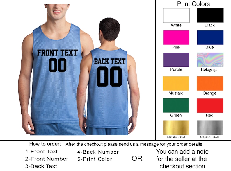 Personalized Basketball Jersey Team Shirts Name Number Customized Basketball Tee Custom Jersey Classic Mesh Reversible Jersey Tank Adult image 8