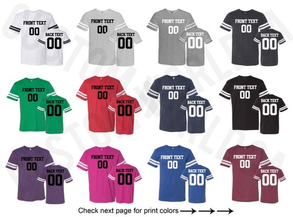 personalized football shirts