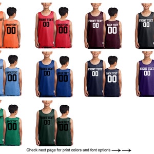 Custom Basketball Jerseys Black & White Home and Away Old School Style  Includes Team Name Player Name and Player Number 