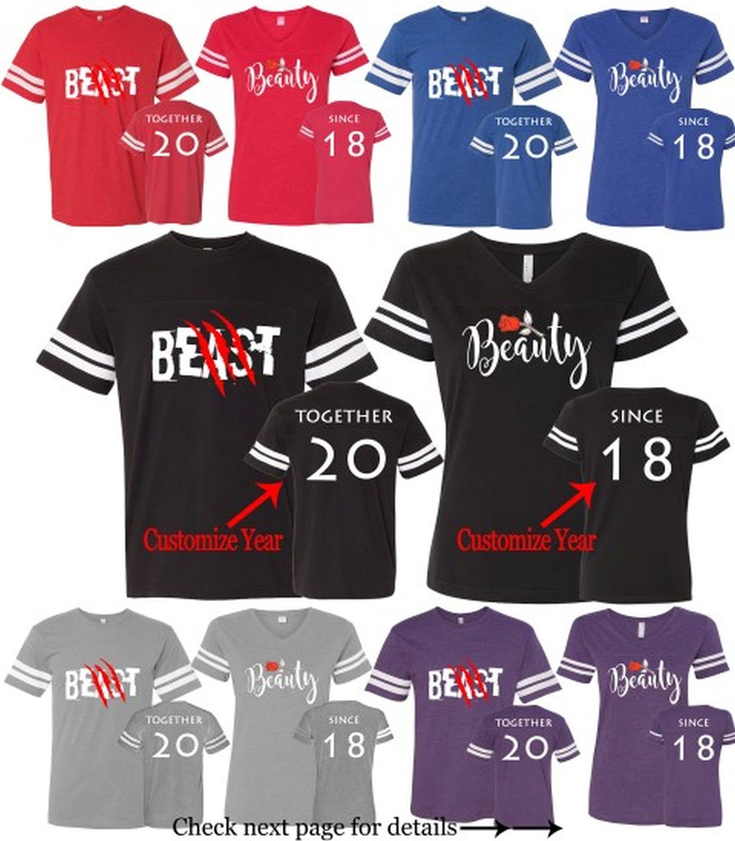 Beast Matching Couple Shirts 