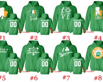 Custom St Patrick's Day Hoodie: Personalized Irish Pullover Hoodie St Patricks irish Festival Design