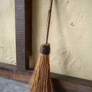 Dolls House Broom Wooden Handmade Doll House Miniature Broom One Inch Doll House Accessory