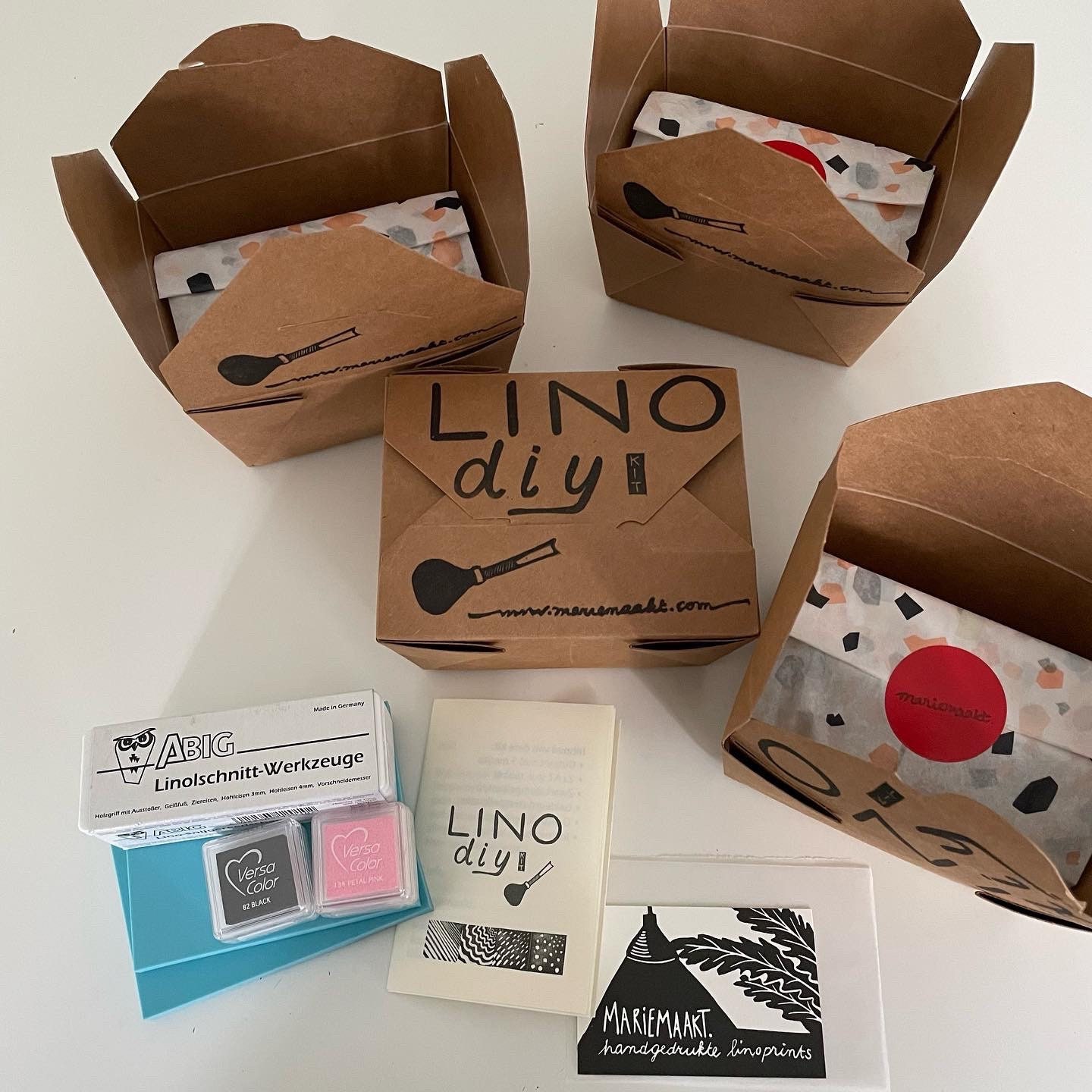 Linocut & print classic kit with 2 ink colours – Clever Hands