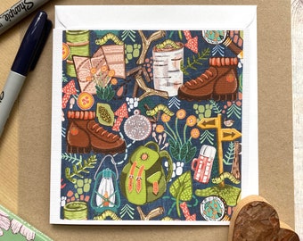 Camping Adventure Card, Hiking and Outdoors, Any Occasion