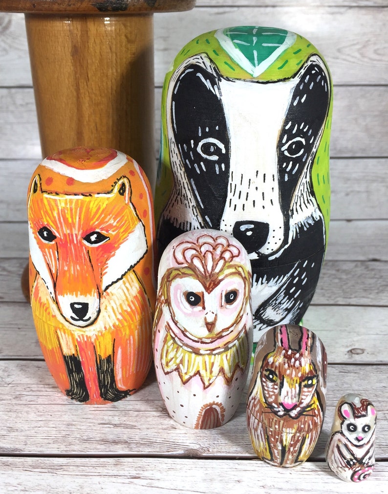 woodland russian dolls