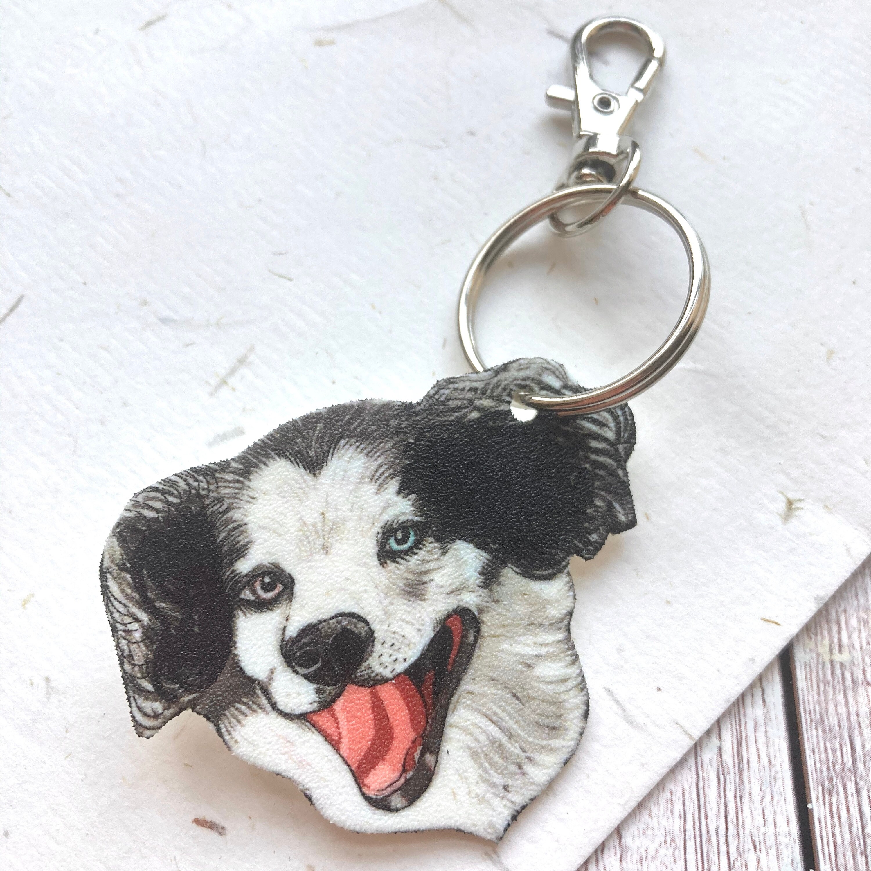 Pet Keyring Personalised Dog Key Ring Custom Pet Keychain Etsy