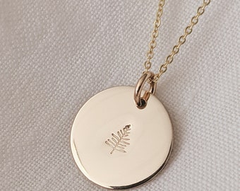 Dainty Hand Stamped Evergreen Tree Necklace, 14k Gold Filled, Sterling Silver, Pine Tree, Necklace for Her, Gift for Her, Christmas Gift