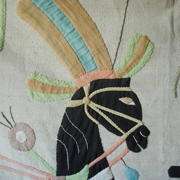 Egyptian Applique Wall Hanging Etsy