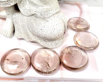 Pierre de palme en cristal de quartz fumé • De source éthique