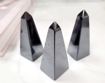 Hematite Crystal Obelisks • Ethically Sourced