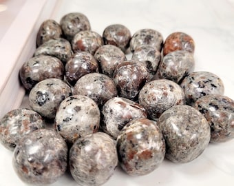 Yooperlite Tumblestones • UV Fluorescent Sodalite Bearing Syenite Stones