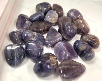 Iolite Crystal Tumblestones • Ethically Sourced