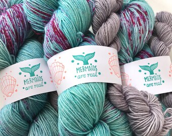 Mermaids Are Real SW Merino Sock and Mini Skein Set 120g