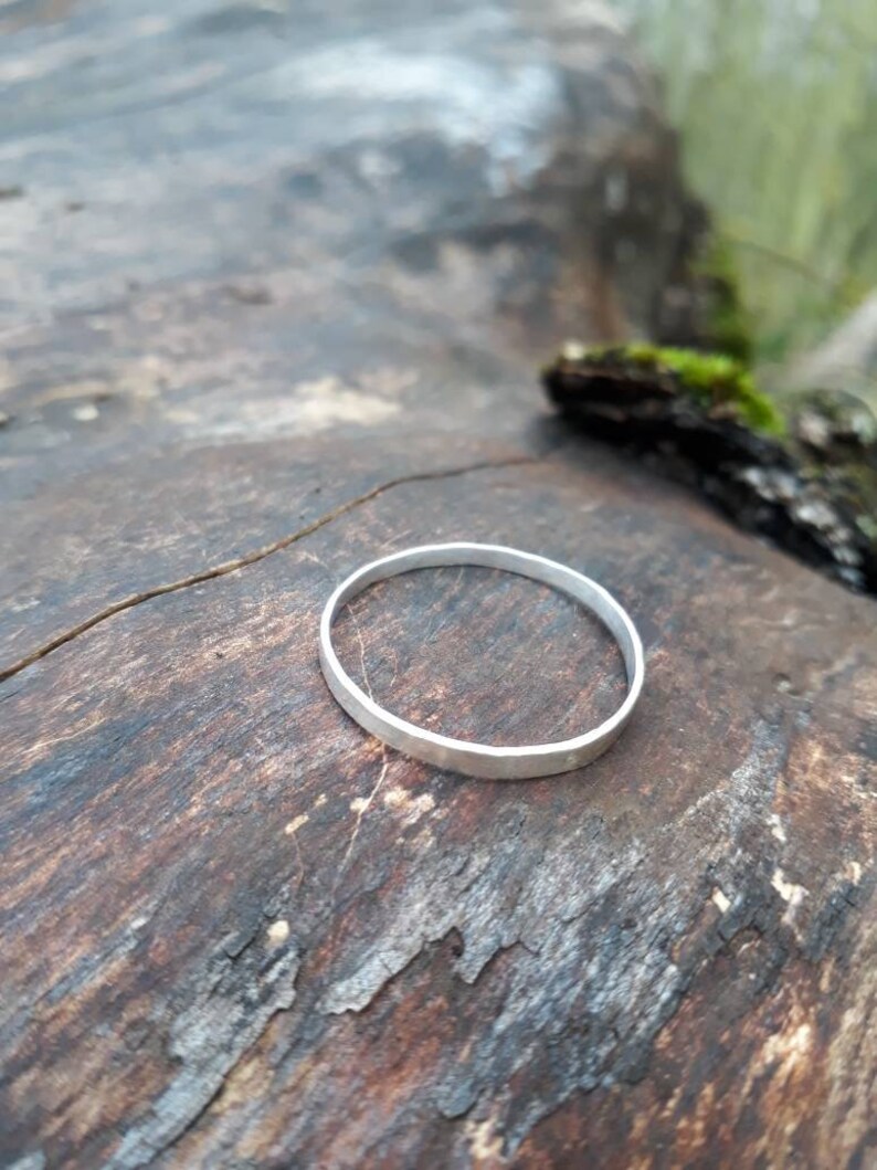 Kleiner dünner Ring Silberring. Handgefertigte Silber Ring | Etsy