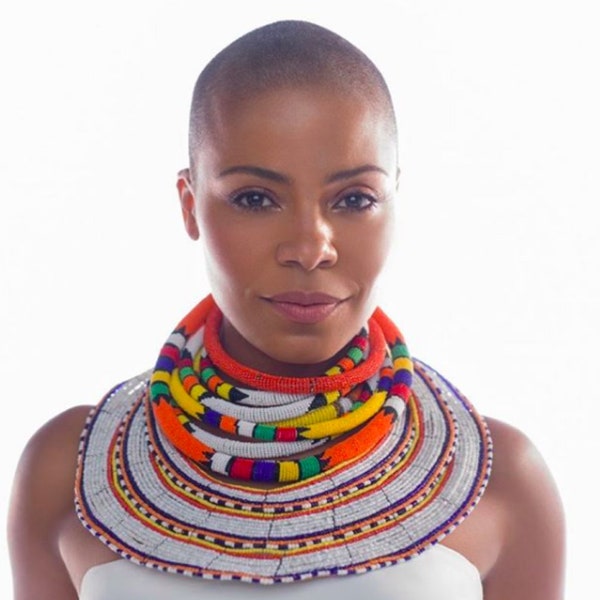 8 Maasai Beaded Necklaces/Sanaa Lathan Jewelry/Maasai Necklaces/Maasai Jewelry/ Mothers Day Gifts