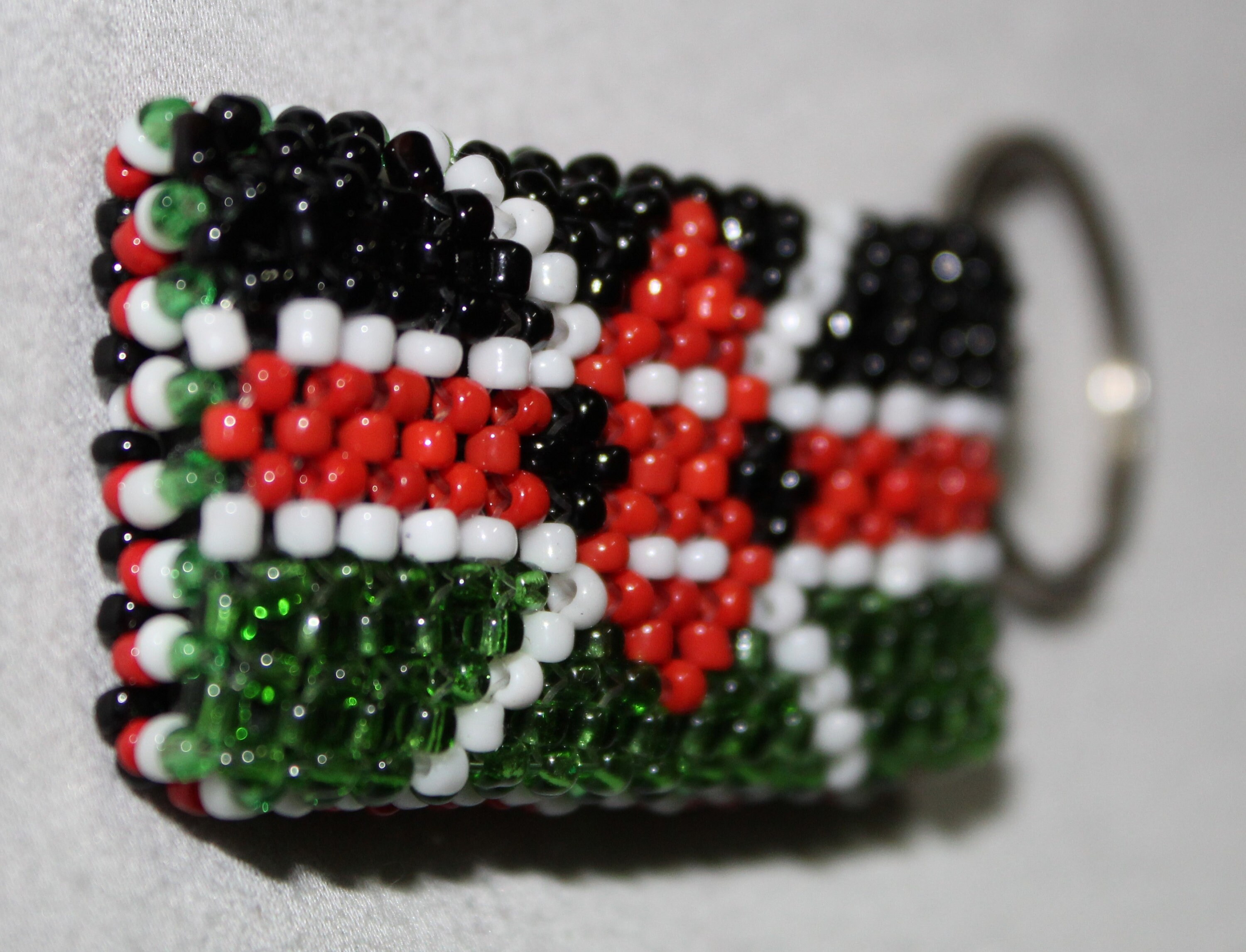 Kenya Flag Beaded Keychain / Keyring Etsy UK