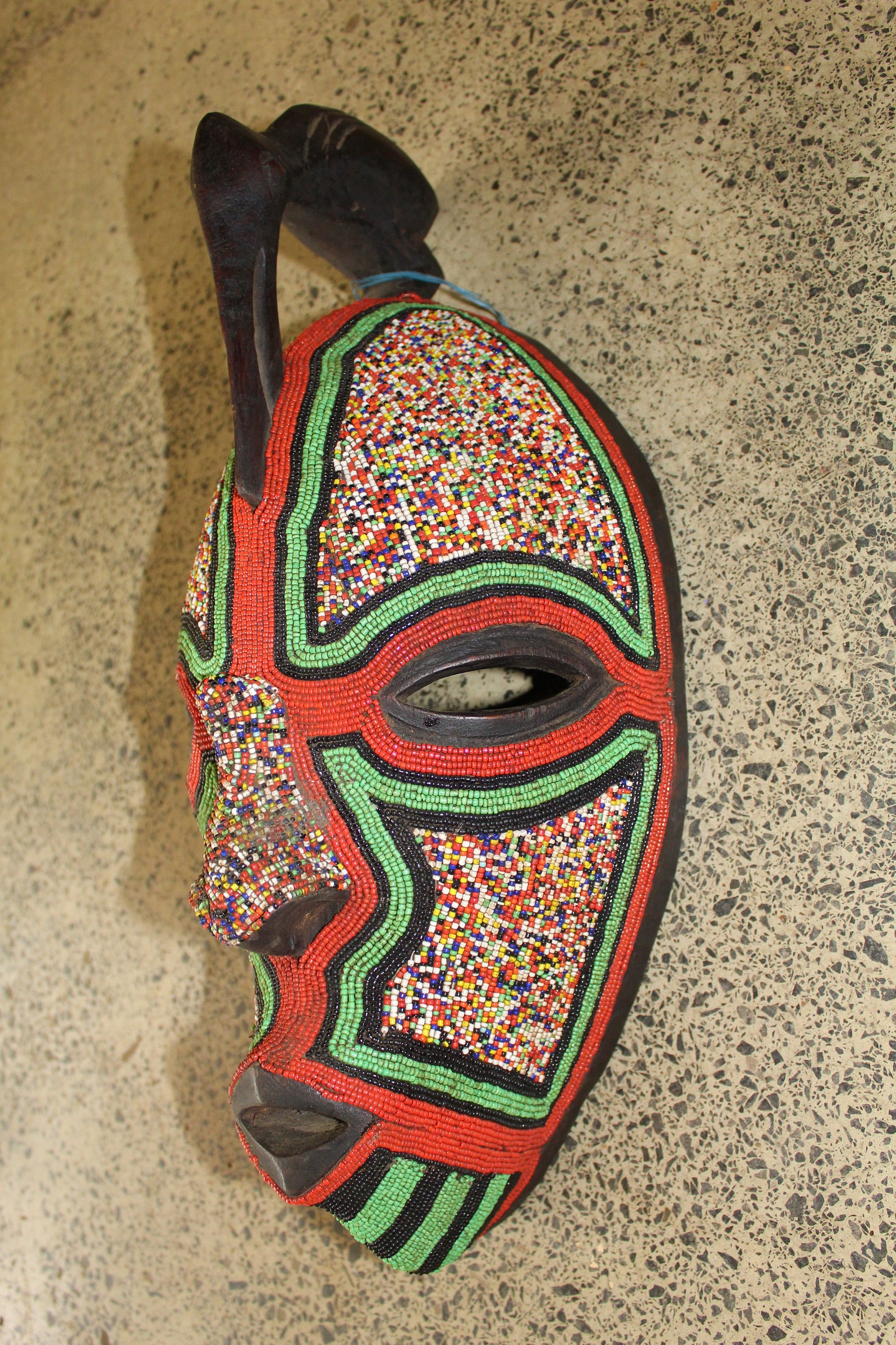 Vintage African Mask Masterpiece /beaded Sese Wood African Etsy