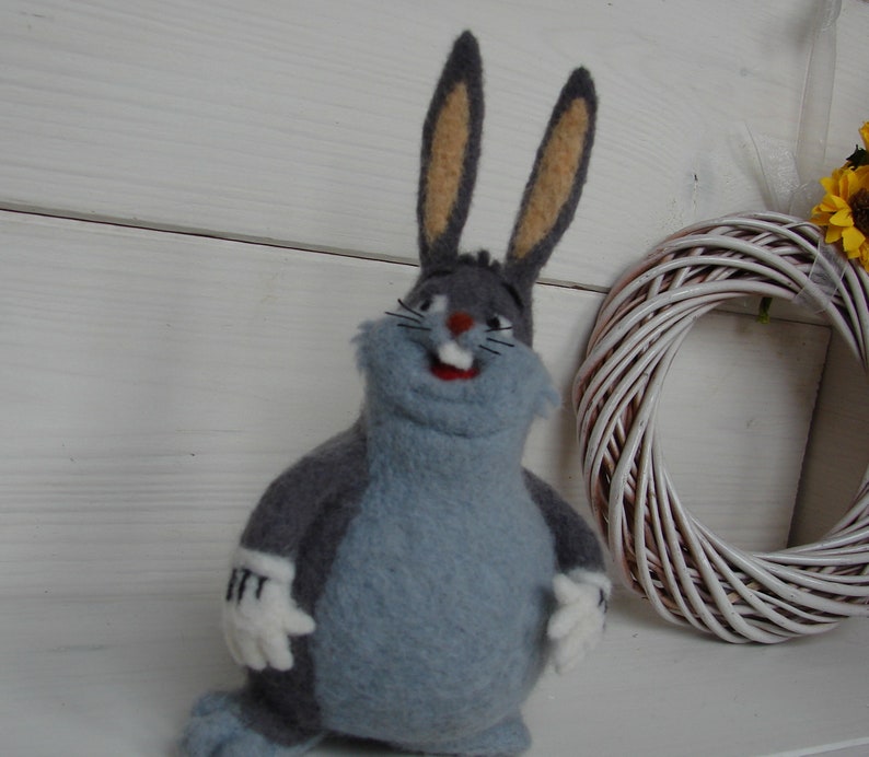 Needle Felted Big Chungus Memes Rabbit Bunny plush toy | Etsy