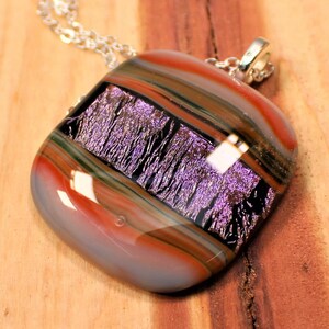 Dichroic Fused Glass Pendant