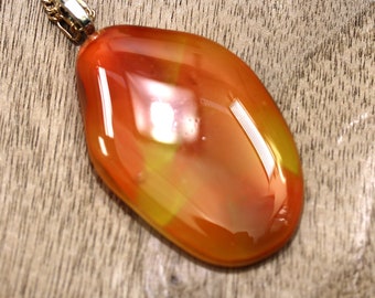 Colorful Fused Glass Pendant