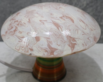 Fused Glass Mushroom Night Light, Colorful Home Decor