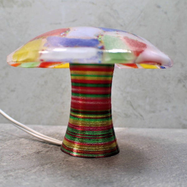 Fused Glass Lamp Etsy