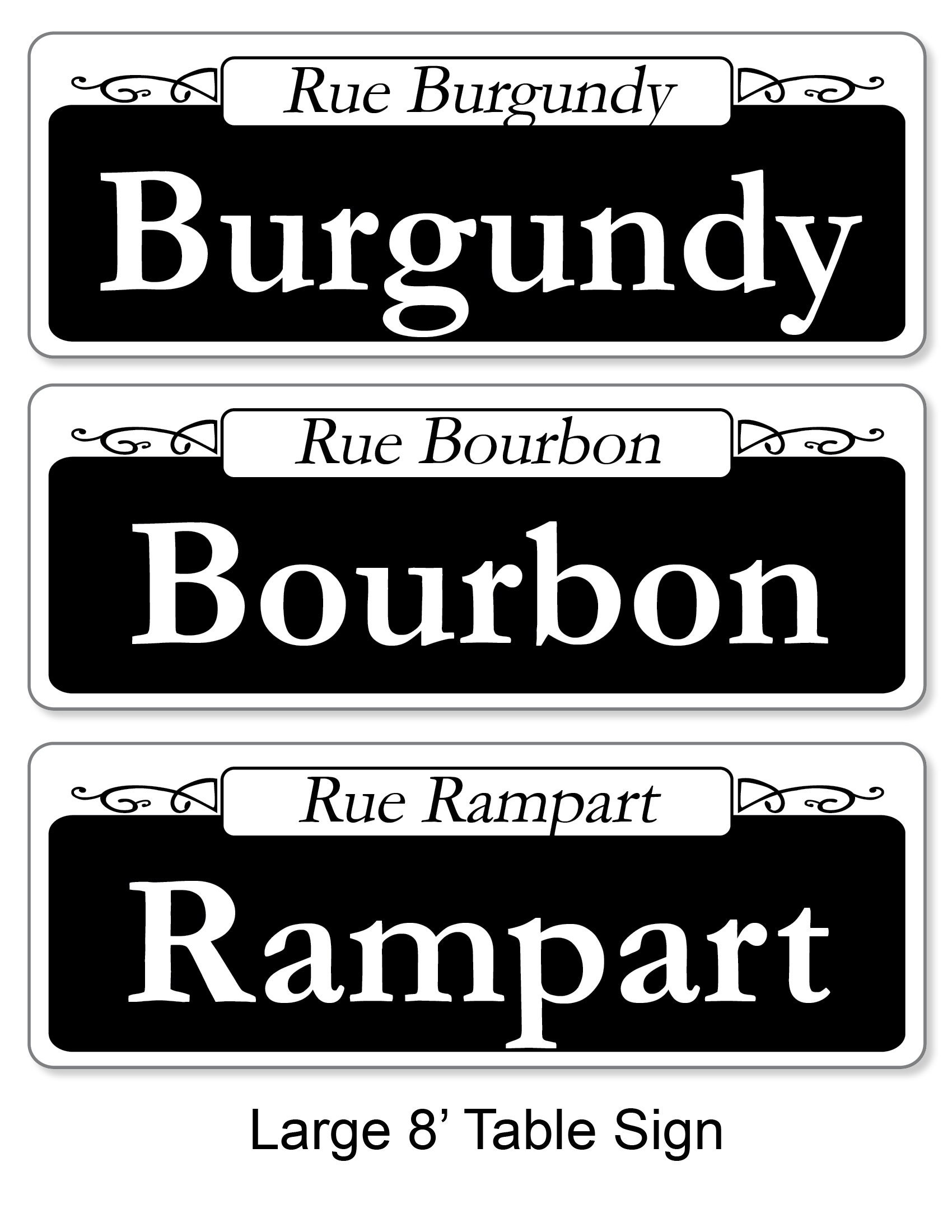 New Orleans Street Signs Decoration Custom Wedding Place Card Table Sign - Etsy new-orleans-street-signs-decoration-custom-wedding-place-card-table-sign-etsy