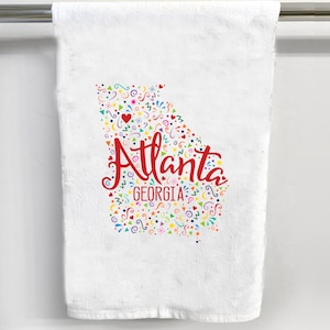 Atlanta Georgia Flour Sack Cloth Tea Towel