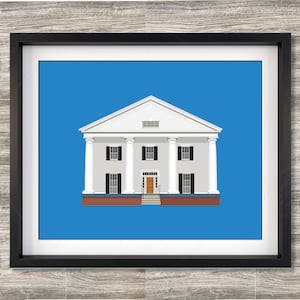 Roswell Georgia City Building Prints on color Bulloch Hall City Hall Barrington Hall Historic Roswell Visitor Center Roswell Mill