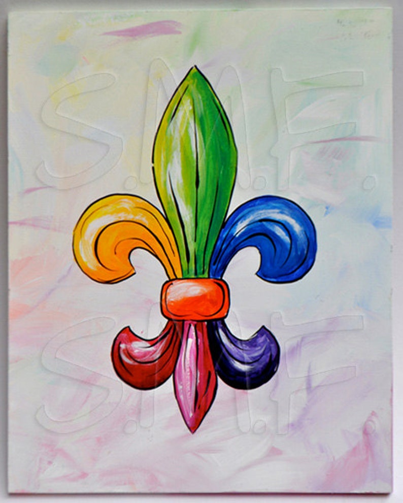 Fleur De Lis Painting