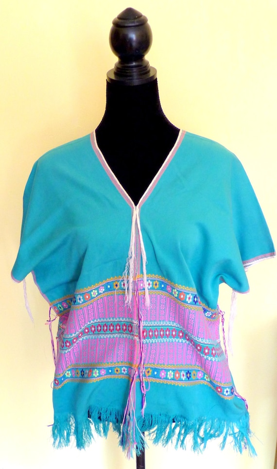 SALE Thai Hill Tribe Handwoven Huipil Blouse Tunic