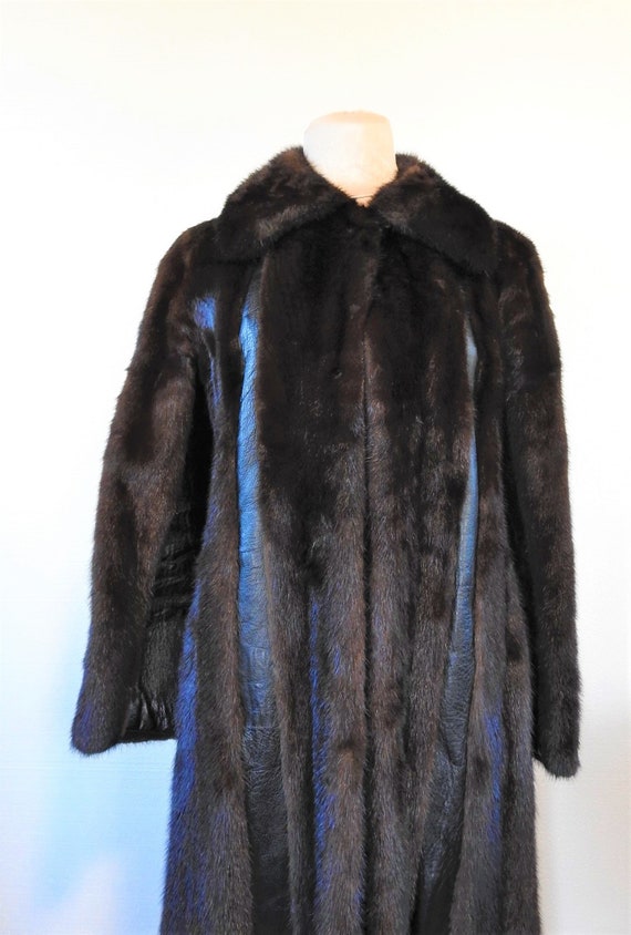 SALE Superb 90s Neiman Marcus Full Length Fur Coat