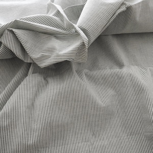 Gray-Green and White Seersucker Upholstery or Heavy Weight Dress FABRIC 5+ YDs