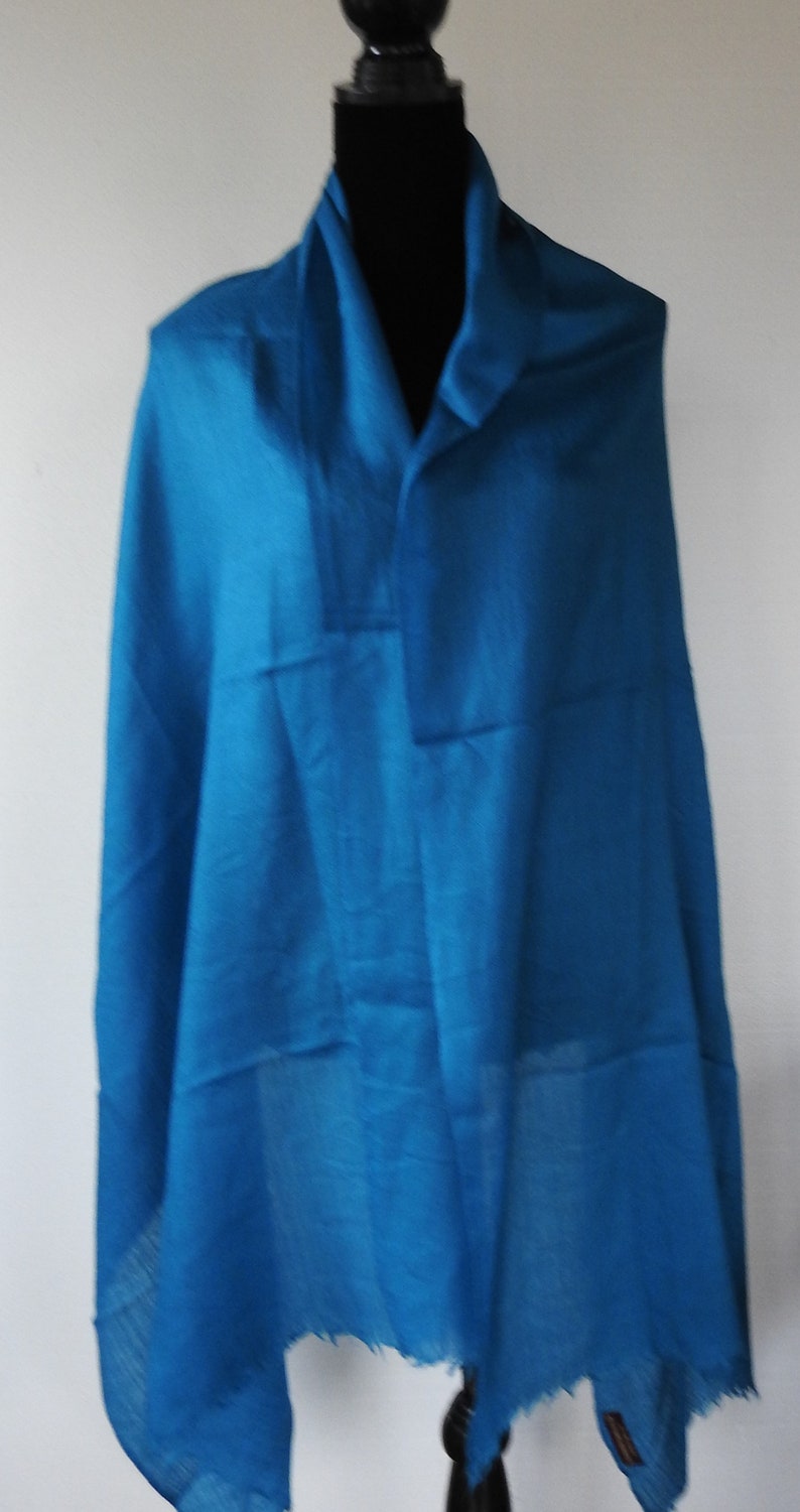 LARGE Vtg Periwinkle Blue CASHMERE Shawl Pashmina Scarf Wrap - Etsy